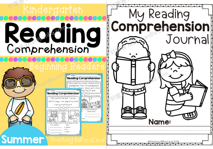 《Kindergarten Reading Comprehension》四季英文阅读理解作业纸练习册素材PDF 百度云网盘下载
