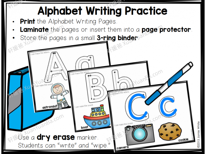 《Alphabet Centers》六册英文字母闪卡幼小启蒙学习包 百度云网盘下载