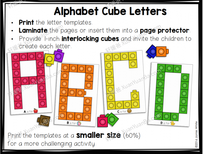《Alphabet Centers》六册英文字母闪卡幼小启蒙学习包 百度云网盘下载