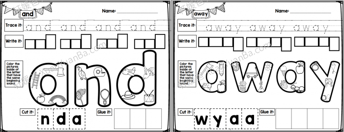 《Sight Word Practice Pages-2》高频词综合英文练习册2册PDF 百度云网盘下载