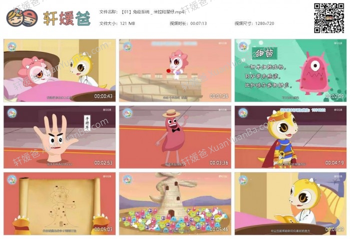 《奇妙的人体奥秘》10集科人体普动画片 MP4视频百度云网盘下载