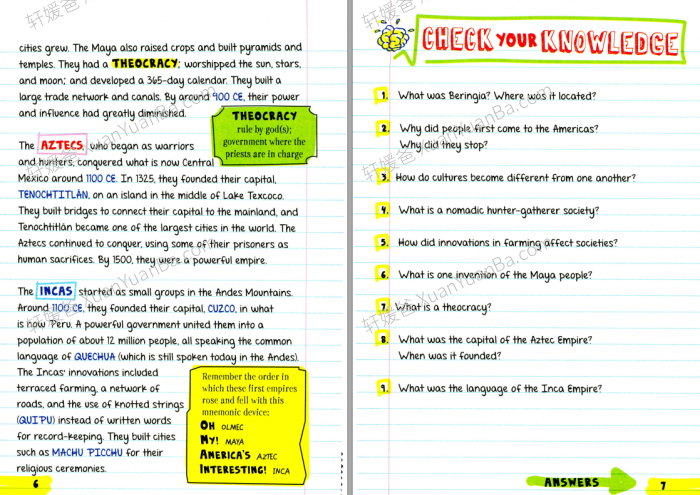 《Everything You Need to Ace》十册美国少年学霸超级笔记PDF 百度云网盘下载