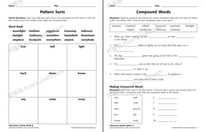 《Benchmark Education Word Resouce L1 -L4》词汇英文原版练习册PDF 百度云网盘下载