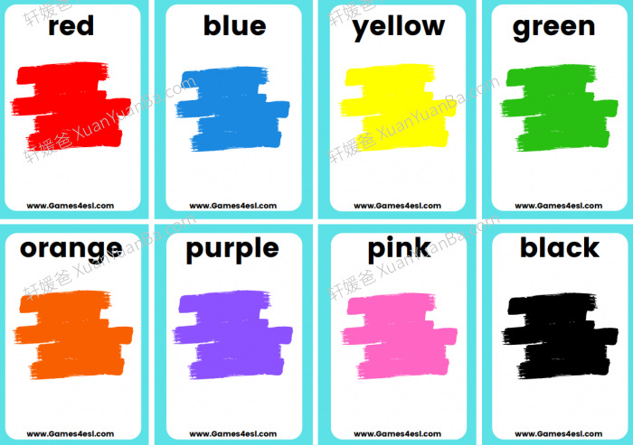 《34个主题英文闪卡》英语启蒙单词卡学生+教师版 PDF 百度云网盘下载