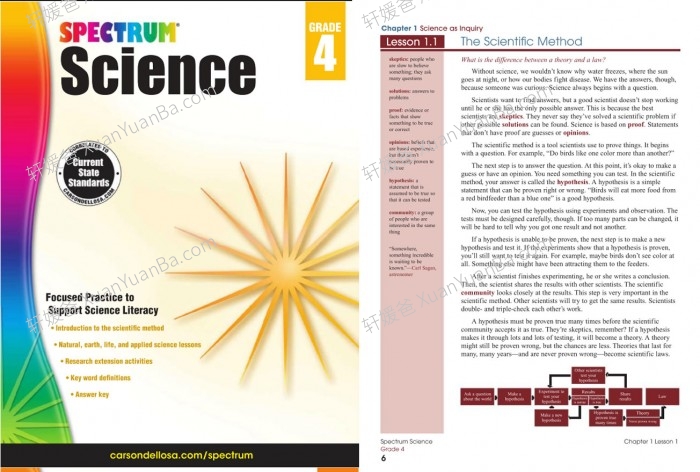 《Spectrum Science Test Practice G3-G8》光谱英文科学练习册PDF 百度云网盘下载