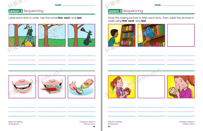 《Spectrum Writing Wrokbook K-8》小学初中高中光谱英文写作练习册全9册PDF 百度云网盘下载