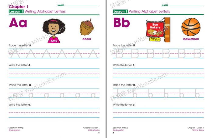 《Spectrum Writing Wrokbook K-8》小学初中高中光谱英文写作练习册全9册PDF 百度云网盘下载