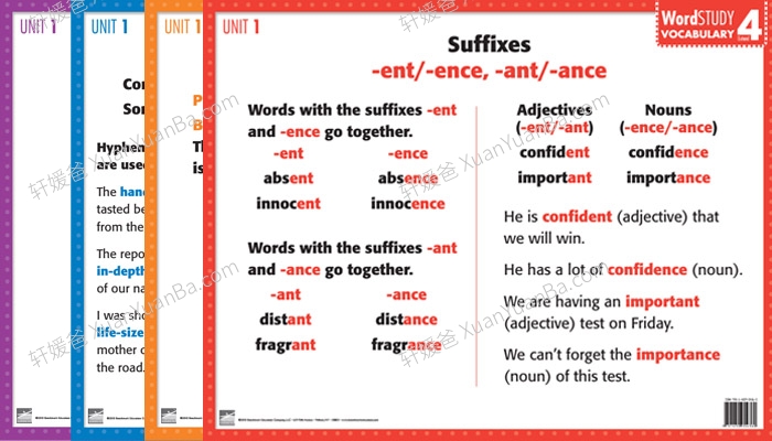 《Benchmark Education Word Resouce L1 -L4》词汇英文原版练习册PDF 百度云网盘下载