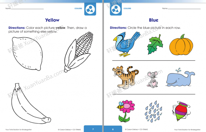 《Your Total Solution Language》美国幼儿园小学生综合能力练习册含答案高清PDF 百度云网盘下载
