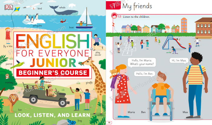 《English For Everyone Junior》小学英语初级教材+词典+练习册全3册PDF 百度云网盘下载