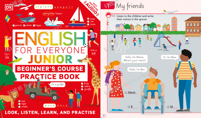 《English For Everyone Junior》小学英语初级教材+词典+练习册全3册PDF 百度云网盘下载