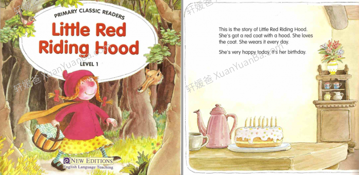 《小红帽 Little Red Riding Hood》英文绘本故事音频课件PPT故事PDF 百度云网盘下载