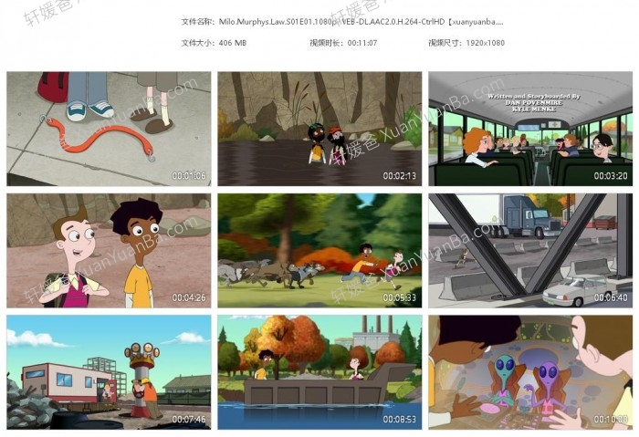 《米罗的墨菲定律 Milo Murphy's Law 》第一二季英文动画片MKV视频 百度云网盘下载