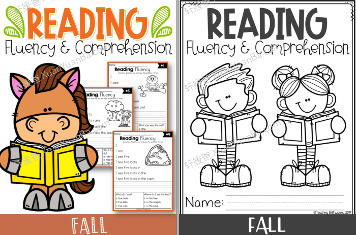 《Reading Fluency and Comprehension》小学四季阅读理解英文练习册4册 百度云网盘下载