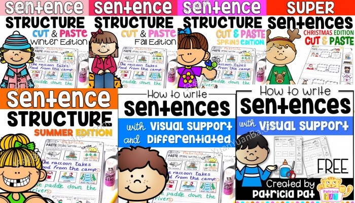 《How to Write Sentences Bundle》小学英文句型写作专项练习册全7册PDF 百度云网盘下载