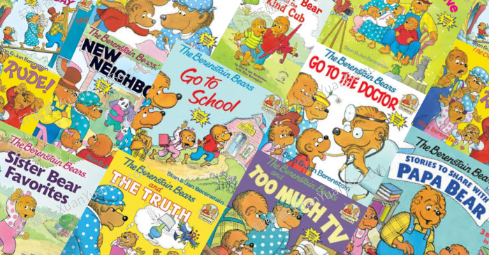 《The Berenstain Bears》贝贝熊一家中英文动画视频MP4+高清英文绘本PDF 百度云网盘下载