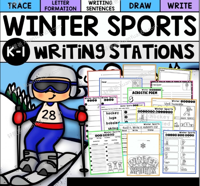 《Winter Sports Beijing 2022》北京冬奥会主题练习纸PDF 百度云网盘下载