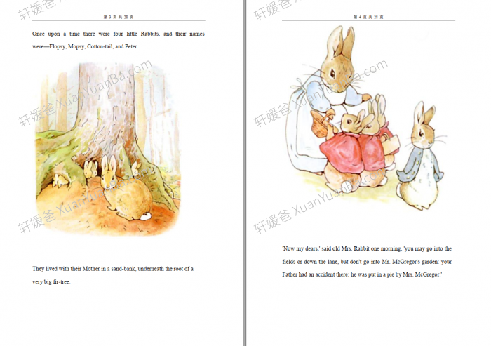 《彼得兔中英文版动画+绘本+故事》百度云网盘下载