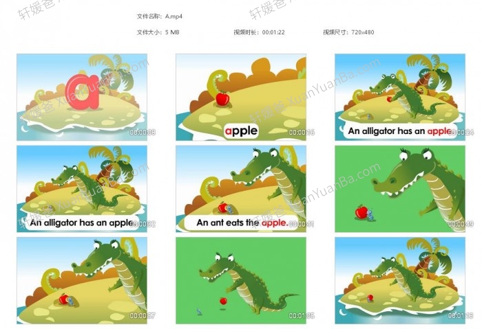 《Phonicsland  26个字母动画》幼儿英语启蒙 MP4视频 百度云网盘下载