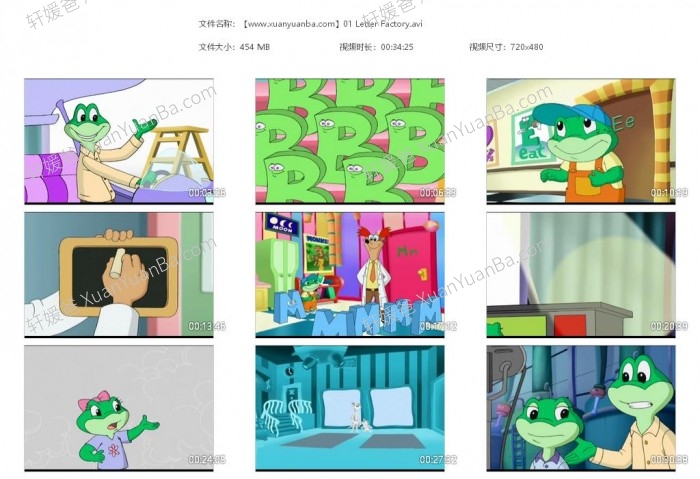 《Leap Frog 跳跳蛙》美音视频16集+音频故事+练习PDF 百度云网盘下载