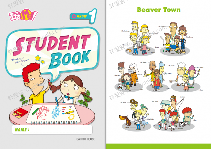 《自然拼读 Its Me Grow》1-4级学生用书自然拼读故事书练习册PDF 百度云网盘下载