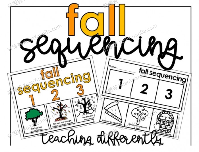 《英文排序 Sequencing Bundle》11个主题英文手工排序练习PDF 百度云网盘下载