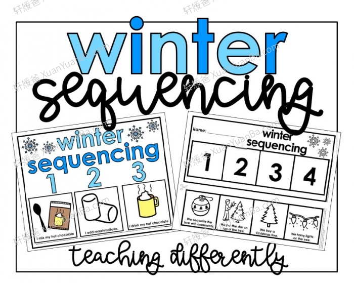 《英文排序 Sequencing Bundle》11个主题英文手工排序练习PDF 百度云网盘下载