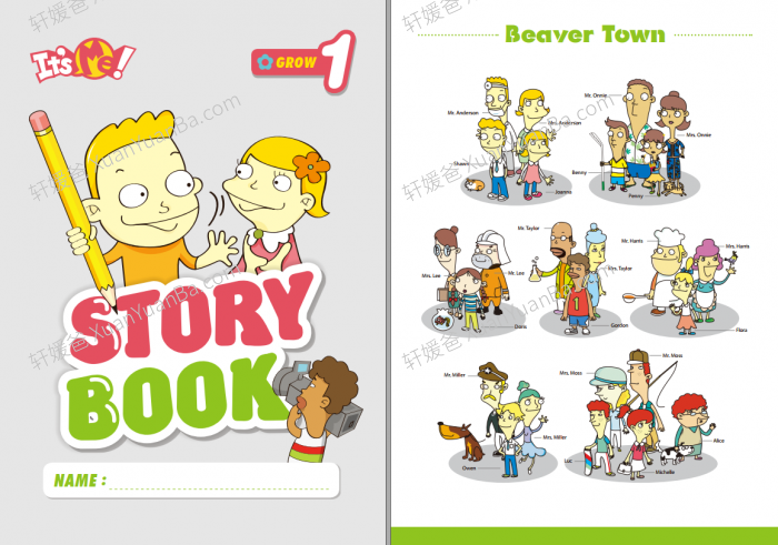 《自然拼读 Its Me Grow》1-4级学生用书自然拼读故事书练习册PDF 百度云网盘下载