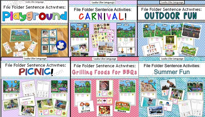 《户外主题活动 Outdoors Sentence Activities》互动游戏书六册PDF 百度云网盘下载