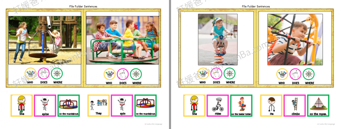 《户外主题活动 Outdoors Sentence Activities》互动游戏书六册PDF 百度云网盘下载