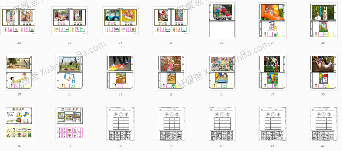 《户外主题活动 Outdoors Sentence Activities》互动游戏书六册PDF 百度云网盘下载