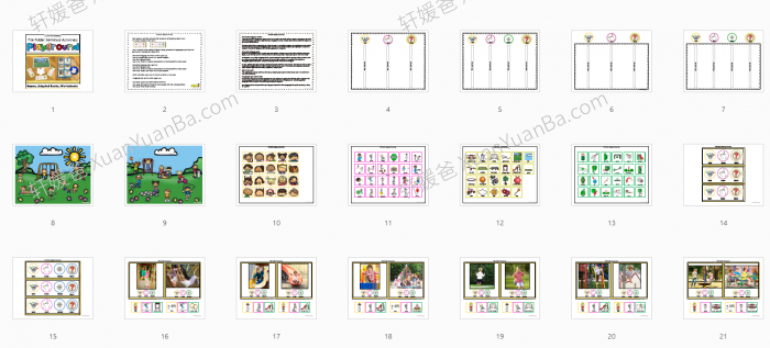 《户外主题活动 Outdoors Sentence Activities》互动游戏书六册PDF 百度云网盘下载