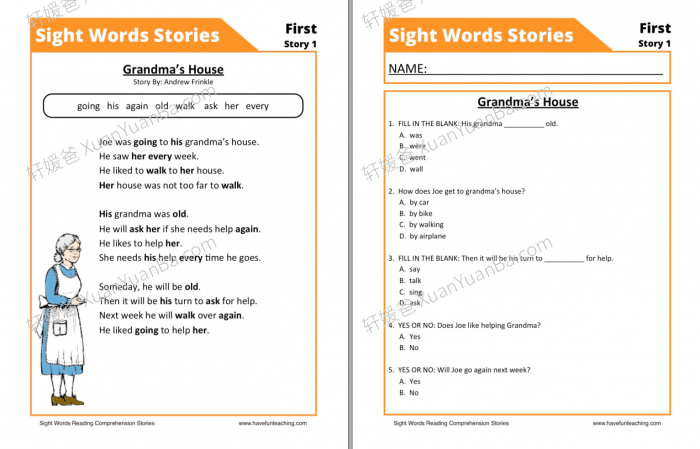 《阅读理解 Reading Comprehension》六大主题小学英文故事练习册PDF 百度云网盘下载