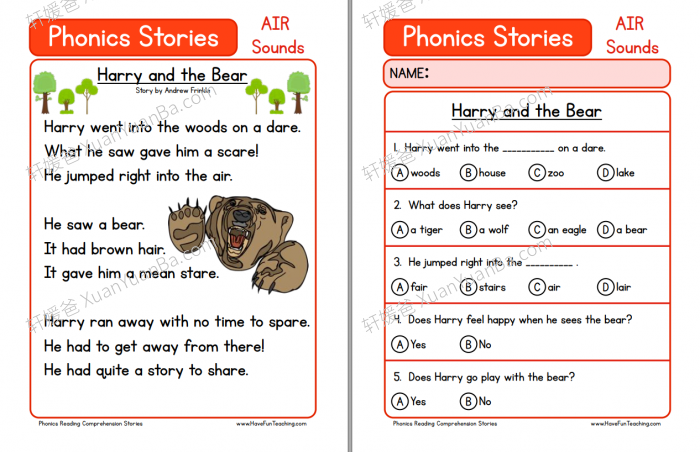 《阅读理解 Reading Comprehension》六大主题小学英文故事练习册PDF 百度云网盘下载