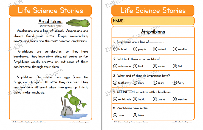 《阅读理解 Reading Comprehension》六大主题小学英文故事练习册PDF 百度云网盘下载