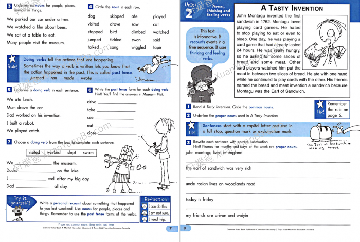 《澳洲小学语法 Grammar Rules 》G1-G6共6册附带答案PDF 百度云网盘下载