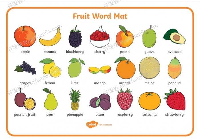 《8大主题英文单词海报》英语启蒙日常使用 PDF 百度云网盘下载