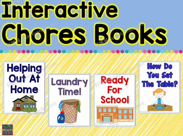 《儿童生活技能互动素材 Life Skills Interactive Book BUNDLE》PDF百度云网盘下载