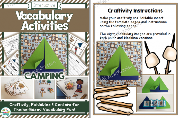 《学前主题词汇包 Preschool Vocabulary Activities Bundle》幼儿园英文练习24册PDF 百度云网盘下载