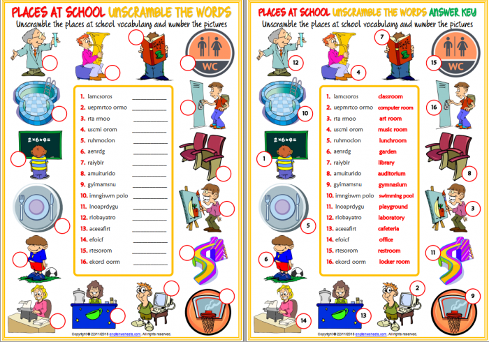 《School Teacher》7份学校主题词汇相关练习纸PDF 百度云网盘下载