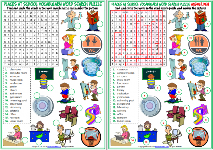《School Teacher》7份学校主题词汇相关练习纸PDF 百度云网盘下载
