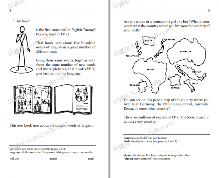 《看图学英语 English Through Pictures L1-L3》图解英语英文教材PDF+MP3音频 百度网盘下载