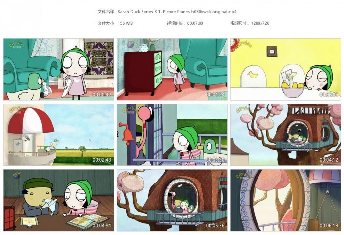 《莎拉和乖乖鸭 Sarah and duck》第三季中英文版40集MP4视频 百度云网盘下载