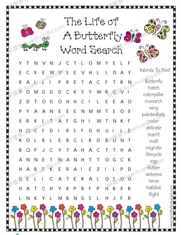 《NATURE WORD SEARCHES》6份自然主题找词圈出来词汇练习PDF 百度云网盘下载