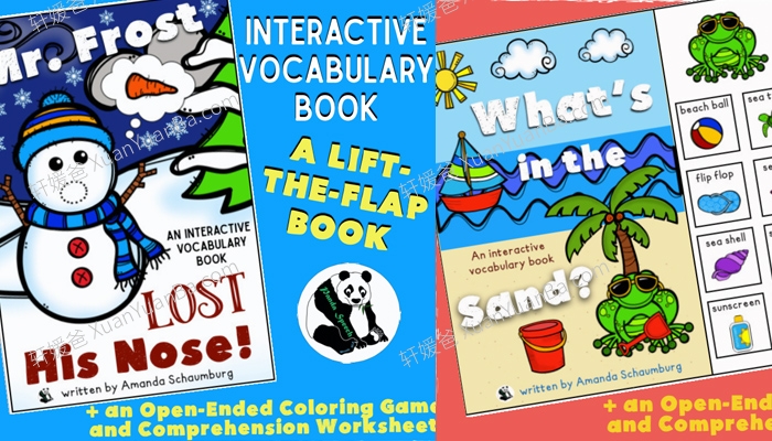《Lift-a-Flap Interactive Book BUNDLE#1》互动翻翻书英文手工素材12册PDF 百度云网盘下载