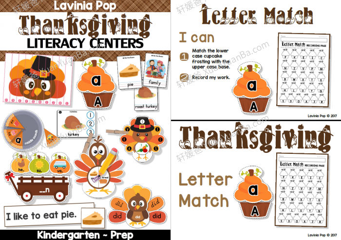 《Back to School Kindergarten Centers》多主题幼儿园数学英语启蒙手工练习PDF 百度云网盘下载