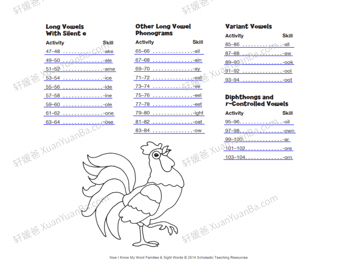 《自然拼读 Word Families and Sight Words》小学英文练习册PDF 百度云网盘下载