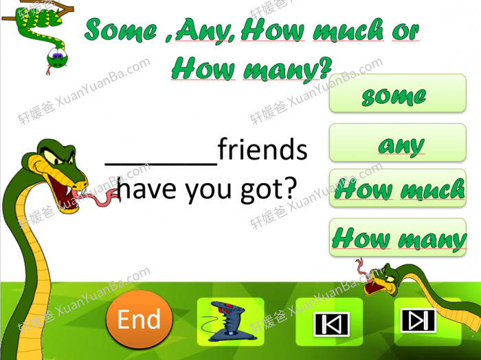 《很多/很多 MUCH/MANY》英语课堂专项PPT游戏课件 百度云网盘下载
