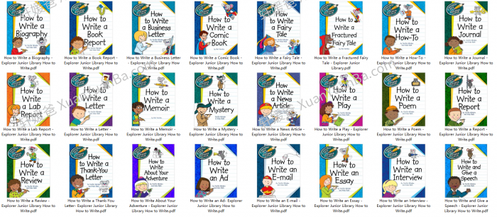 《Language Arts Explorer Junior-How to Write》如何写作系列24册英语写作主题英语教材PDF 百度云网盘下载