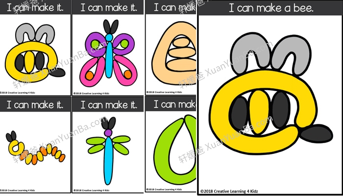 《Playdough Mats Visual Cards 黏土闪卡》15册百种粘土玩法闪卡PDF 百度云网盘下载